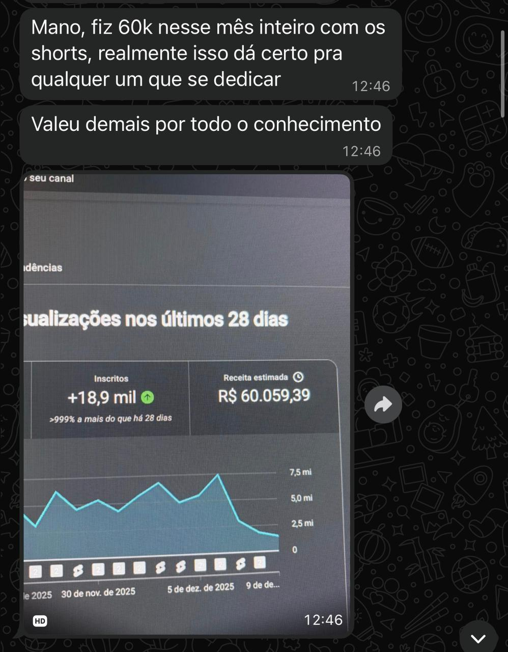 Depoimento de aluno MSD